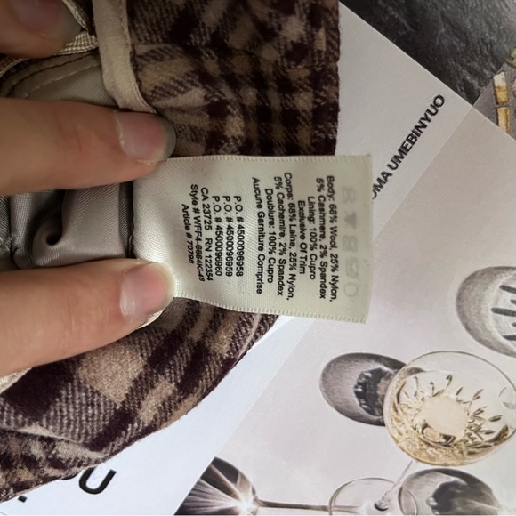 Aritzia fall cottage core plaid preppy office trousers - Picture 8 of 8